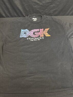 DGK Venomous Men’s Xl Black Tshirt